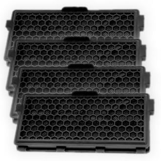 4x Activ Carbon Airclean-Filter Miele SF-AAC 50 VA0562